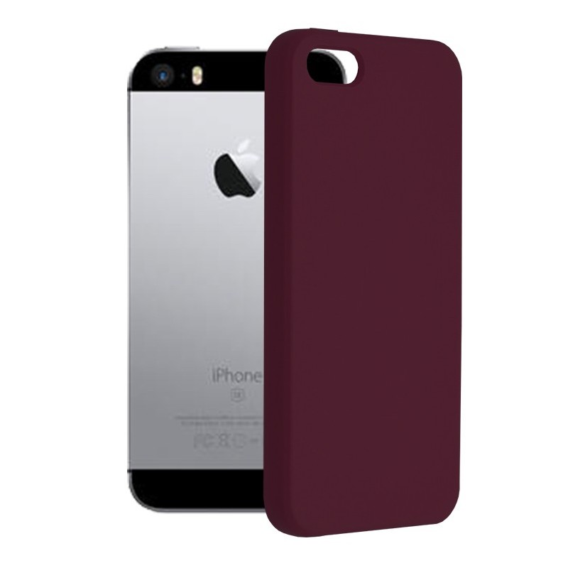 Husa pentru iPhone 5 / 5s / SE - Techsuit Soft Edge Silicone - Plum Violet