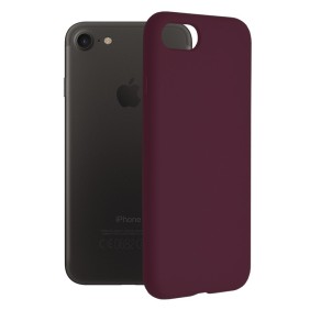 Husa pentru iPhone 7 / 8 / SE 2, SE 2020 / SE 3, SE 2022 - Techsuit Soft Edge Silicone - Plum Violet