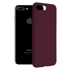 Husa pentru iPhone 7 Plus / 8 Plus - Techsuit Soft Edge Silicone - Plum Violet
