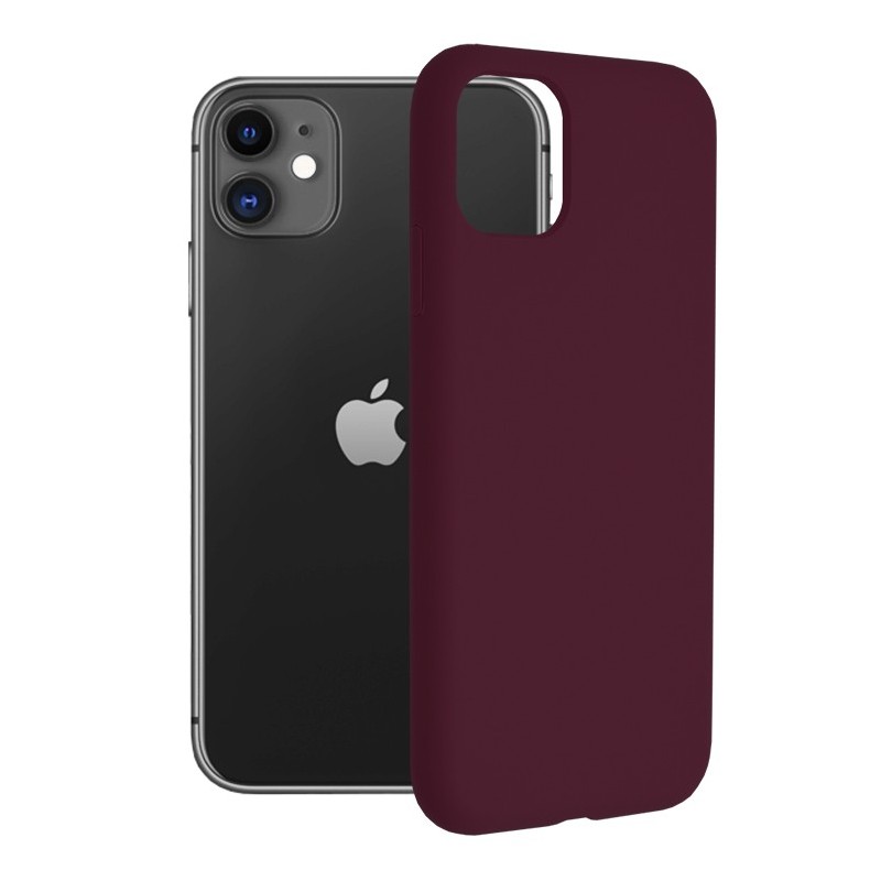 Husa pentru iPhone 11 - Techsuit Soft Edge Silicone - Plum Violet