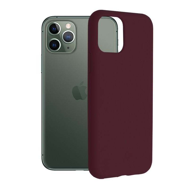 Husa pentru iPhone 11 Pro - Techsuit Soft Edge Silicone - Plum Violet