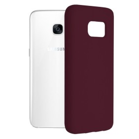 Husa pentru Samsung Galaxy S7 Edge - Techsuit Soft Edge Silicone - Plum Violet
