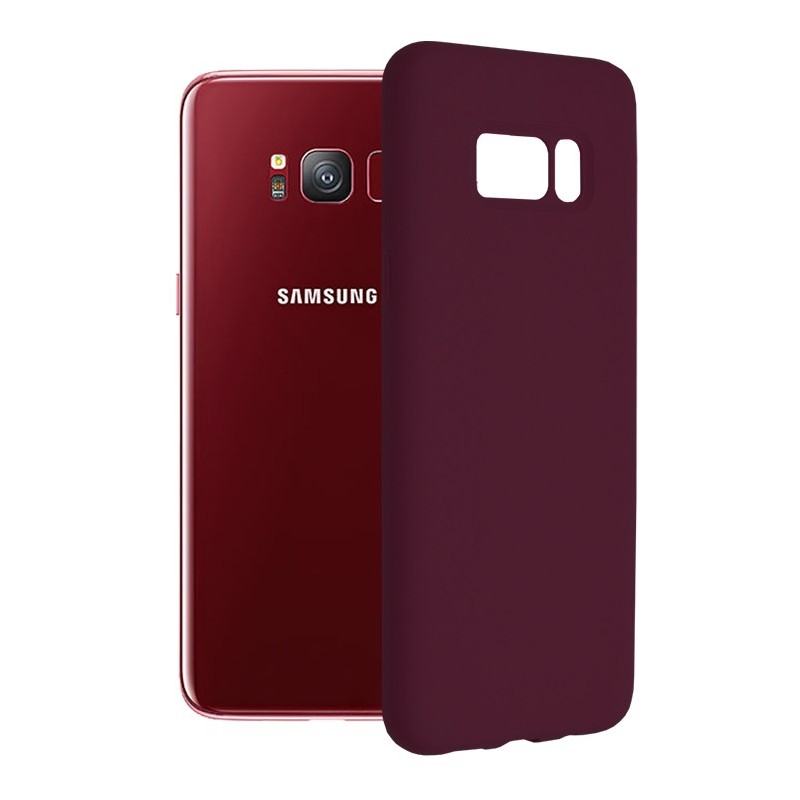 Husa pentru Samsung Galaxy S8 - Techsuit Soft Edge Silicone - Plum Violet