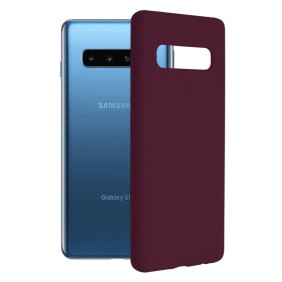 Husa pentru Samsung Galaxy S10 - Techsuit Soft Edge Silicone - Plum Violet