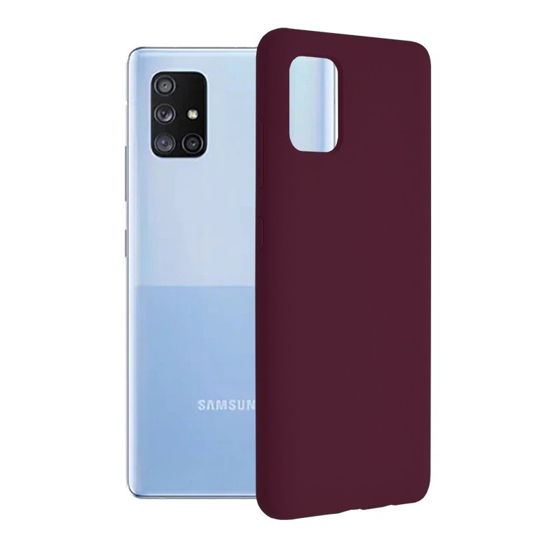 Husa pentru Samsung Galaxy A71 4G - Techsuit Soft Edge Silicone - Plum Violet