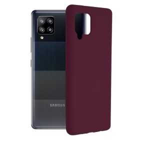 Husa pentru Samsung Galaxy A42 5G - Techsuit Soft Edge Silicone - Plum Violet