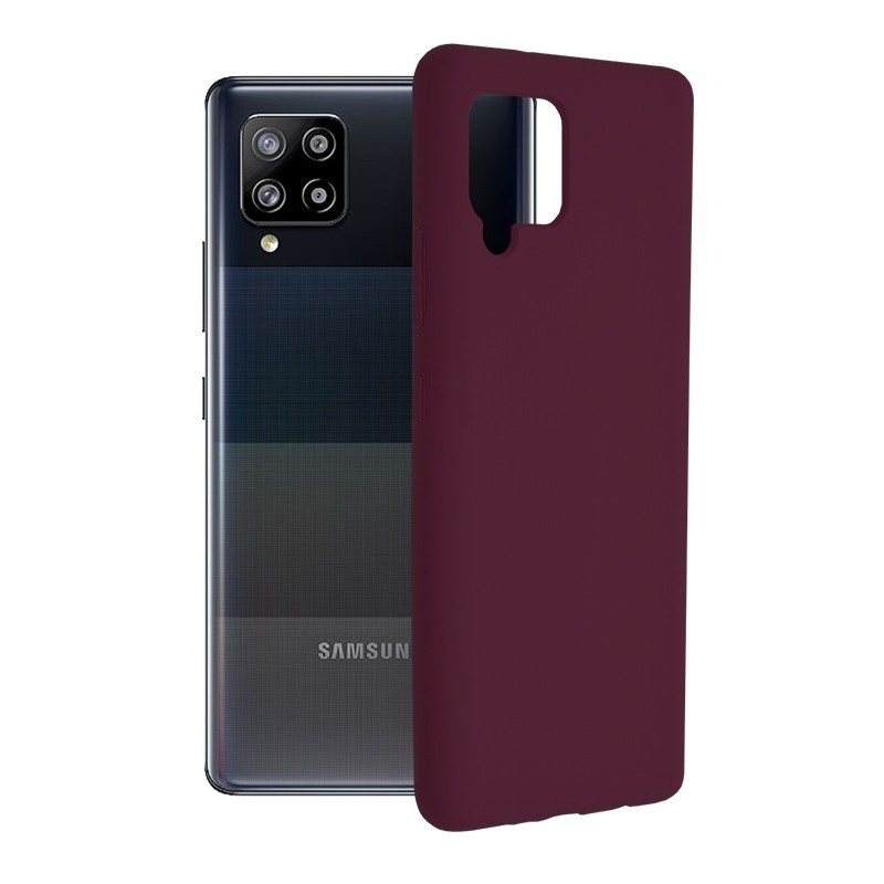 Husa pentru Samsung Galaxy A42 5G - Techsuit Soft Edge Silicone - Plum Violet