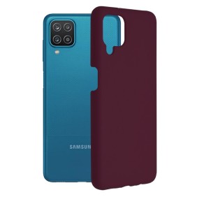 Husa pentru Samsung Galaxy A12 / A12 Nacho - Techsuit Soft Edge Silicone - Plum Violet