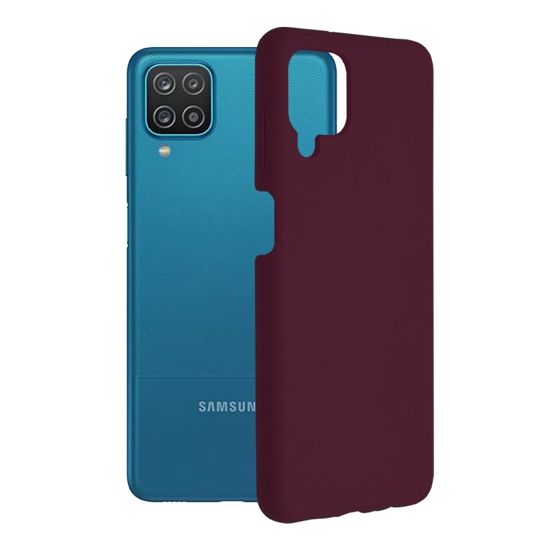 Husa pentru Samsung Galaxy A12 / A12 Nacho - Techsuit Soft Edge Silicone - Plum Violet