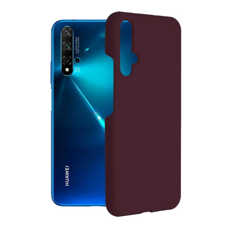 Husa pentru Huawei nova 5T / Honor 20 - Techsuit Soft Edge Silicone - Plum Violet