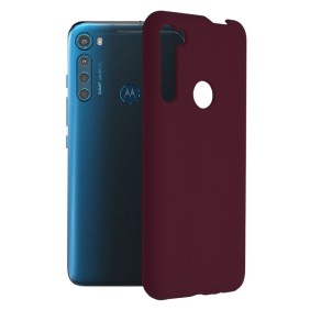 Husa pentru Motorola One Fusion Plus - Techsuit Soft Edge Silicone - Plum Violet