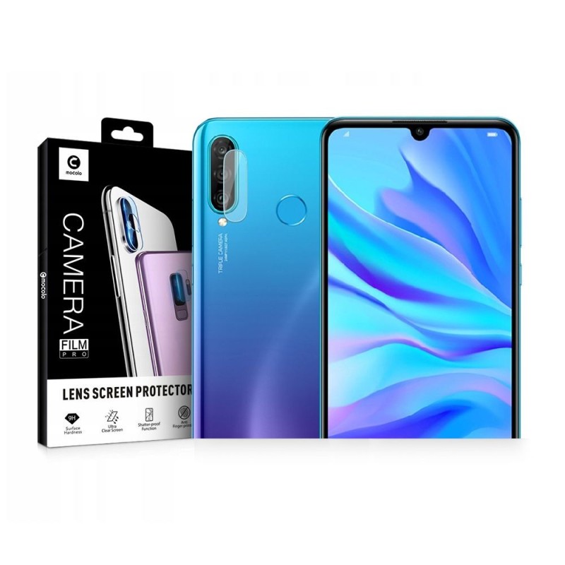 Folie Camera pentru Huawei P30 Lite / P30 Lite New Edition - Mocolo Full Clear Camera Glass - Clear