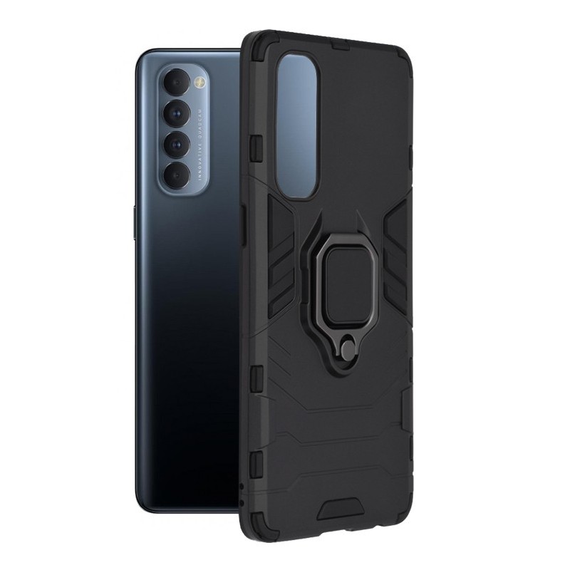 Husa pentru Oppo Reno4 Pro 4G - Techsuit Silicone Shield - Black