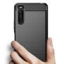 Husa pentru Sony Xperia 10 III - Techsuit Carbon Silicone - Black