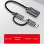 Adaptor Type-C, Micro USB la USB 3.0, OTG, 5Gbps - Yesido (GS02) - Black