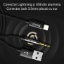 Cablu Adaptor Lightning la USB, Jack - Yesido (YAU18) - Black