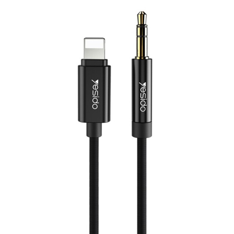 Cablu Adaptor Audio Lightning la Jack - Yesido YAU17 - Black