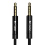 Cablu Audio Jack 3.5mm la Jack 3.5mm, 3m - Yesido (YAU16) - Black