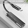 Adaptor Audio DAC Lightning la 2x Lightning, Jack - Yesido (YAU13) - Black