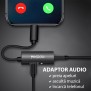 Adaptor Audio DAC Lightning la Lightning, Jack - Yesido (YAU11) - Black