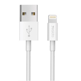 Cablu de Date USB la Lightning 2.4A, 1.2m - Yesido (CA22) - White