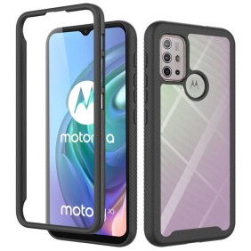 Husa pentru Motorola Moto G10 / Moto G20 / Moto G30 + Folie - Techsuit Defense360 Pro - Black