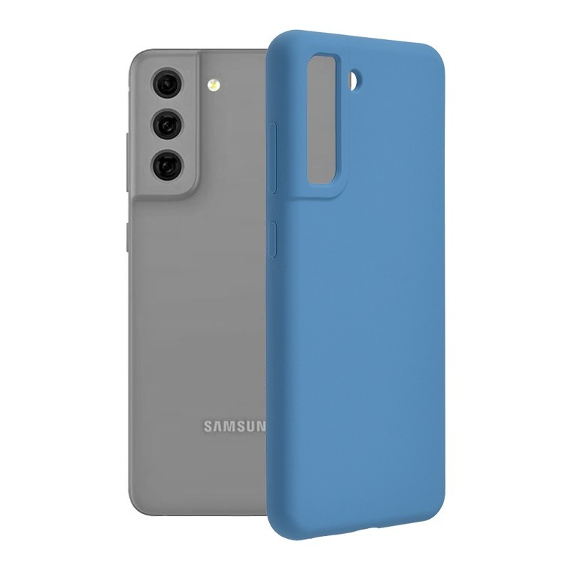 Husa pentru Samsung Galaxy S21 FE 5G - Techsuit Soft Edge Silicone - Denim Blue