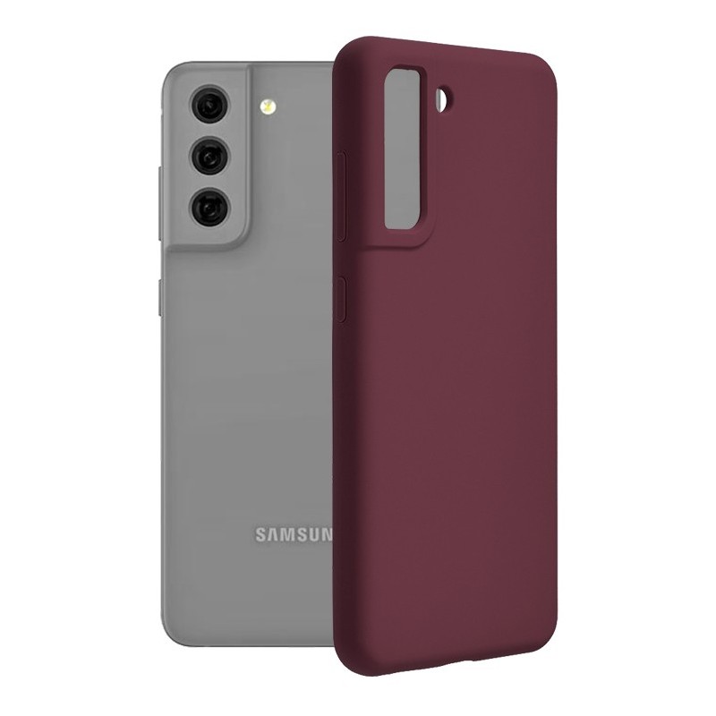 Husa pentru Samsung Galaxy S21 FE 5G - Techsuit Soft Edge Silicone - Plum Violet