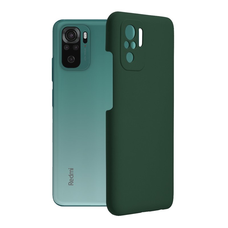 Husa pentru Xiaomi Redmi Note 10 4G / Note 10S / Poco M5s - Techsuit Soft Edge Silicone - Dark Green