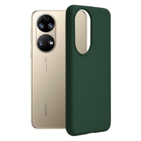 Husa pentru Huawei P50 - Techsuit Soft Edge Silicone - Dark Green