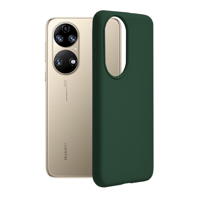 Husa pentru Huawei P50 - Techsuit Soft Edge Silicone - Dark Green