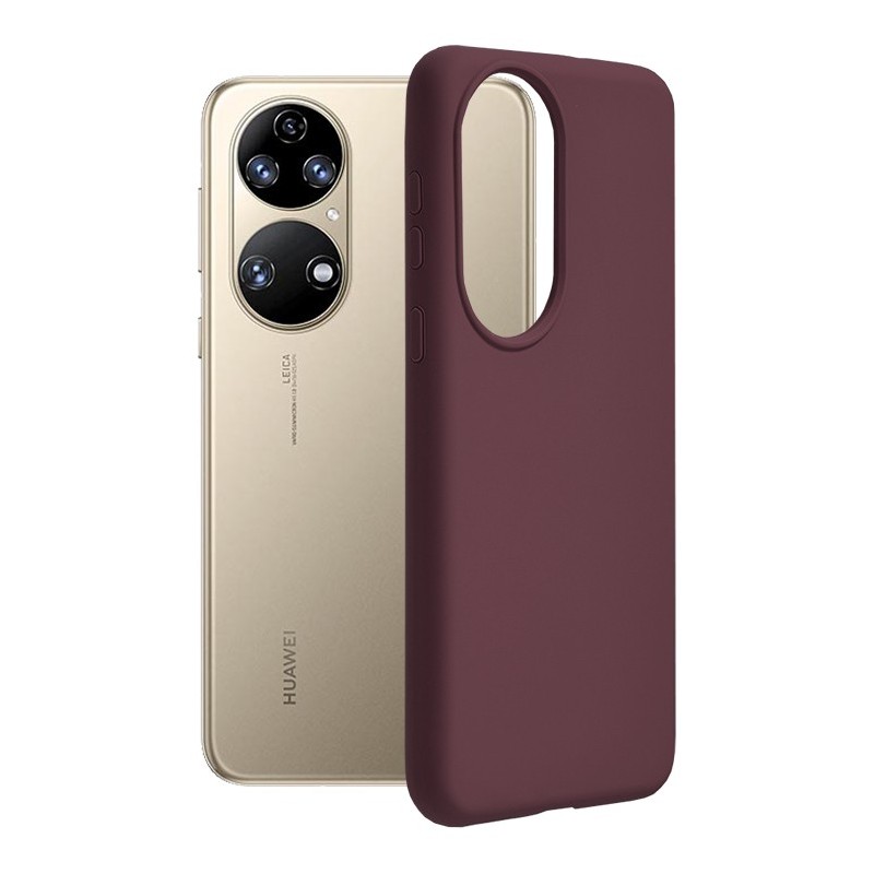 Husa pentru Huawei P50 - Techsuit Soft Edge Silicone - Plum Violet