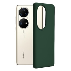Husa pentru Huawei P50 Pro - Techsuit Soft Edge Silicone - Dark Green