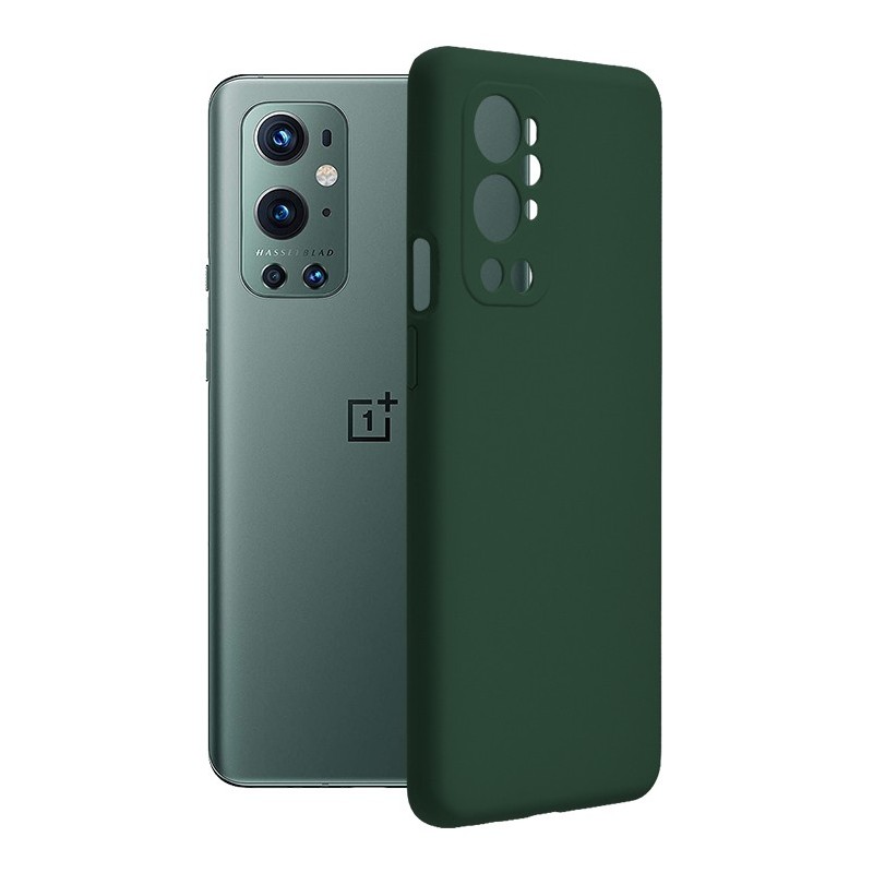 Husa pentru OnePlus 9 Pro - Techsuit Soft Edge Silicone - Dark Green