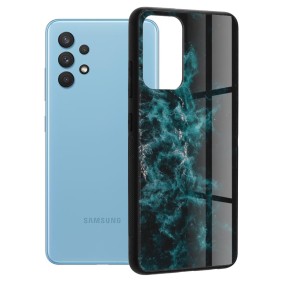 Husa pentru Samsung Galaxy A32 4G - Techsuit Glaze Series - Blue Nebula
