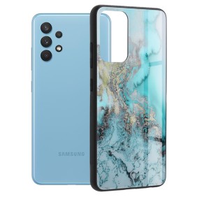 Husa pentru Samsung Galaxy A32 4G - Techsuit Glaze Series - Blue Ocean