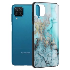 Husa pentru Samsung Galaxy A12 / A12 Nacho - Techsuit Glaze Series - Blue Ocean