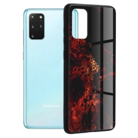 Husa pentru Samsung Galaxy S20 Plus / S20 Plus 5G - Techsuit Glaze Series - Red Nebula