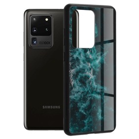 Husa pentru Samsung Galaxy S20 Ultra / S20 Ultra 5G - Techsuit Glaze Series - Blue Nebula
