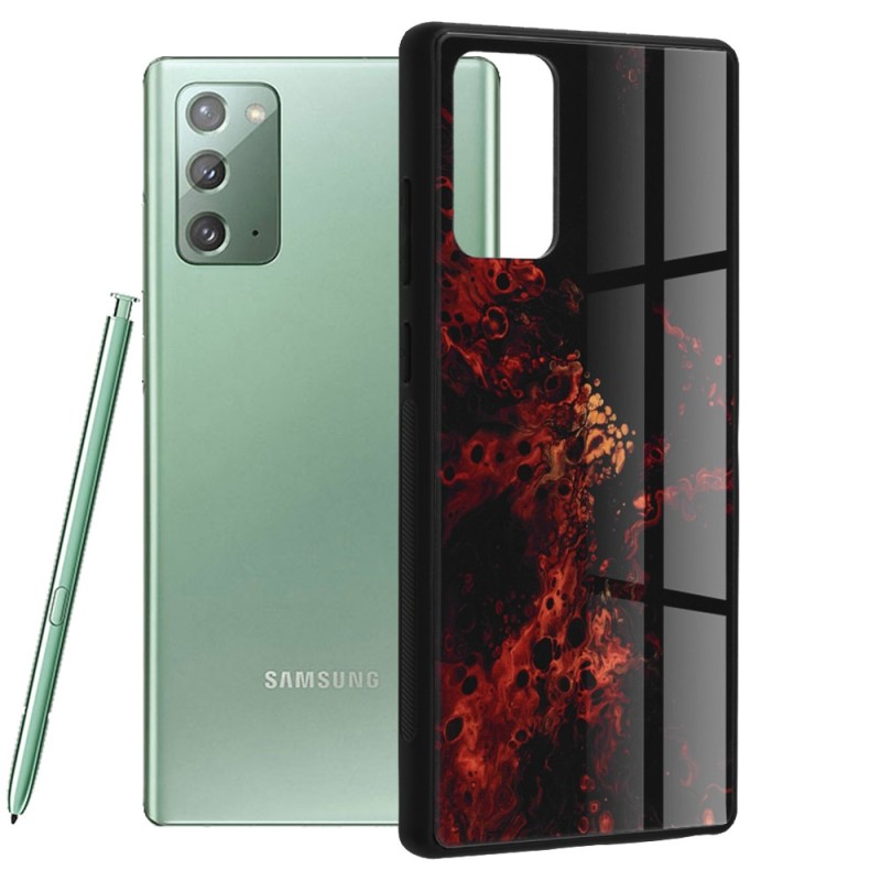 Husa pentru Samsung Galaxy Note 20 / Note 20 5G - Techsuit Glaze Series - Red Nebula