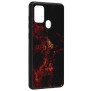 Husa pentru Samsung Galaxy A21s - Techsuit Glaze Series - Red Nebula