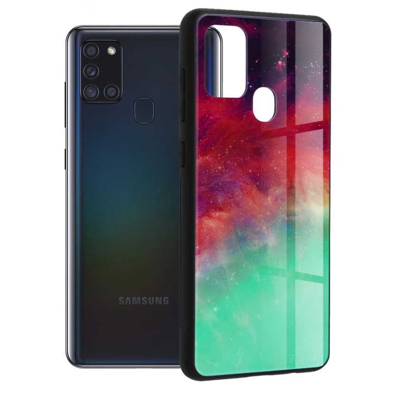 Husa pentru Samsung Galaxy A21s - Techsuit Glaze Series - Fiery Ocean