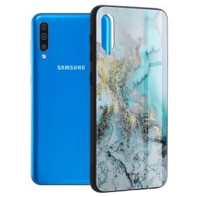 Husa pentru Samsung Galaxy A30s / A50 / A50s - Techsuit Glaze Series - Blue Ocean
