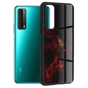 Husa pentru Huawei P Smart 2021 - Techsuit Glaze Series - Red Nebula