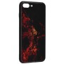 Husa pentru iPhone 7 Plus / 8 Plus - Techsuit Glaze Series - Red Nebula