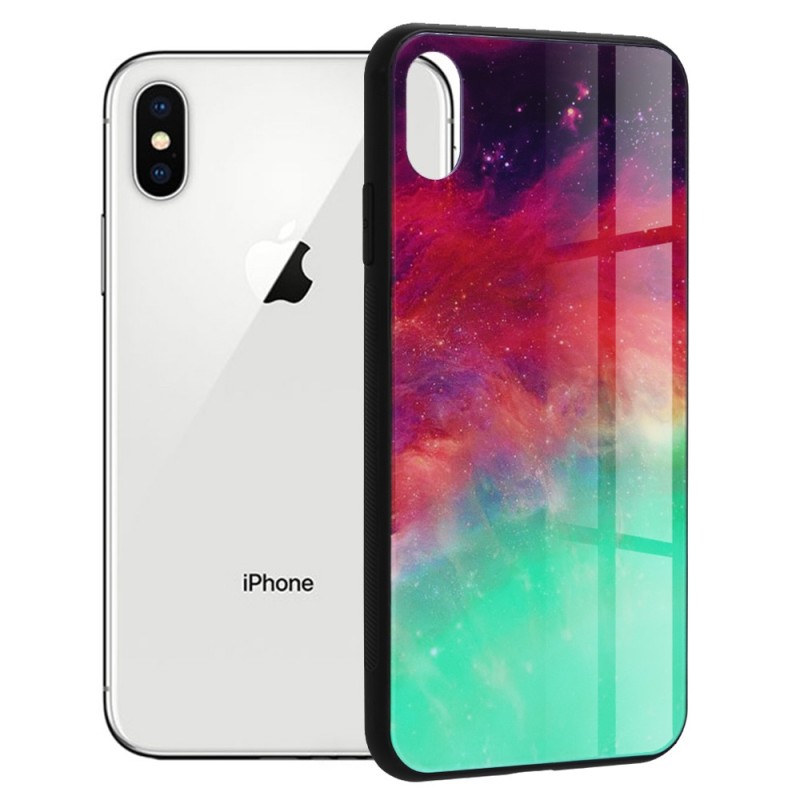 Husa pentru iPhone X / XS - Techsuit Glaze Series - Fiery Ocean