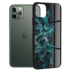 Husa pentru iPhone 11 Pro - Techsuit Glaze Series - Blue Nebula