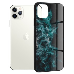 Husa pentru iPhone 11 Pro Max - Techsuit Glaze Series - Blue Nebula