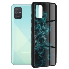 Husa pentru Samsung Galaxy A71 4G - Techsuit Glaze Series - Blue Nebula