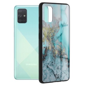 Husa pentru Samsung Galaxy A71 4G - Techsuit Glaze Series - Blue Ocean